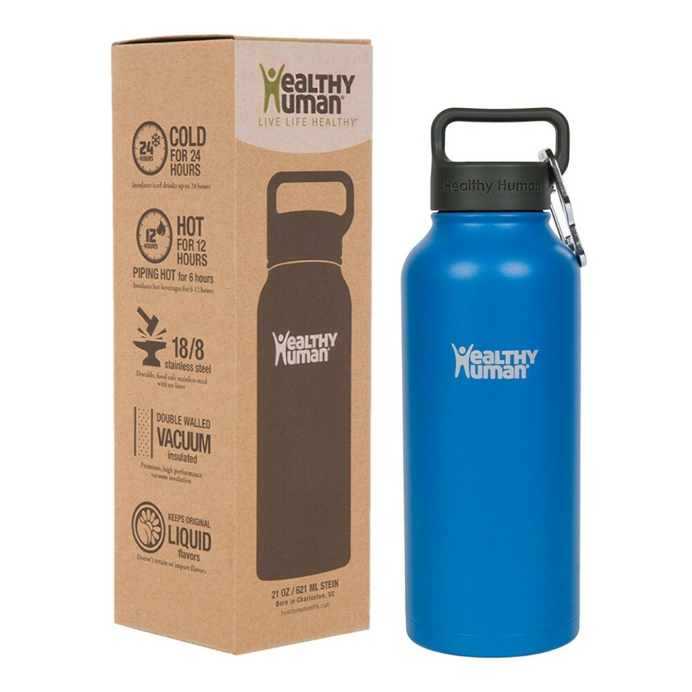 Healthy Human Stainless Steel Water Bottle (Bahama  40 oz / 1183 ML)