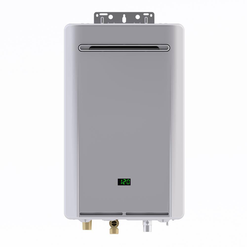 Rinnai High Efficiency Non-Condensing 5.3 GPM Residential 140000 BTU Exterior Natural Gas Tankless Water Heater RE140eN