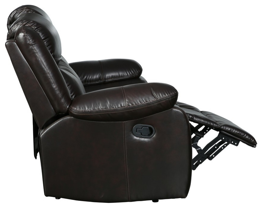 Arlington Leather Air Reclining Loveseat   Contemporary   Loveseats   by Luxuriant Furniture  Houzz