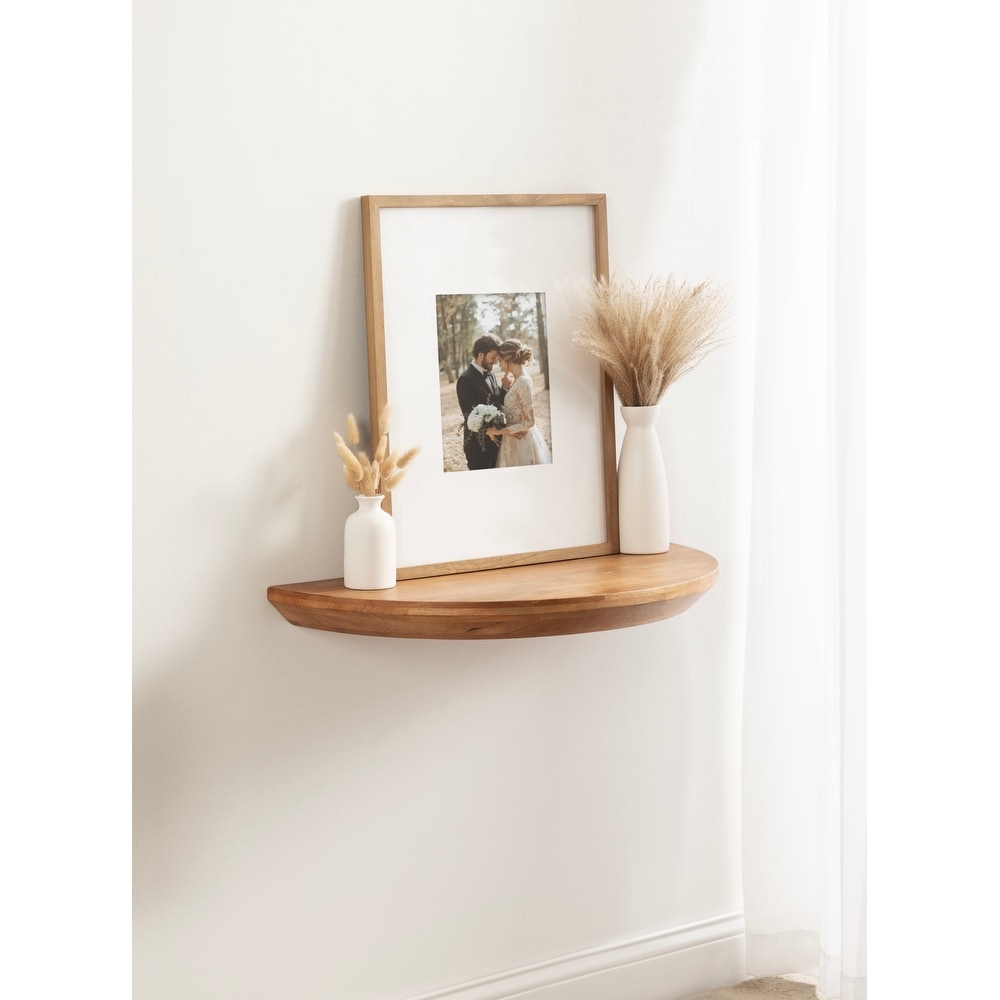 Kate and Laurel Colter Wood Floating Table Shelf