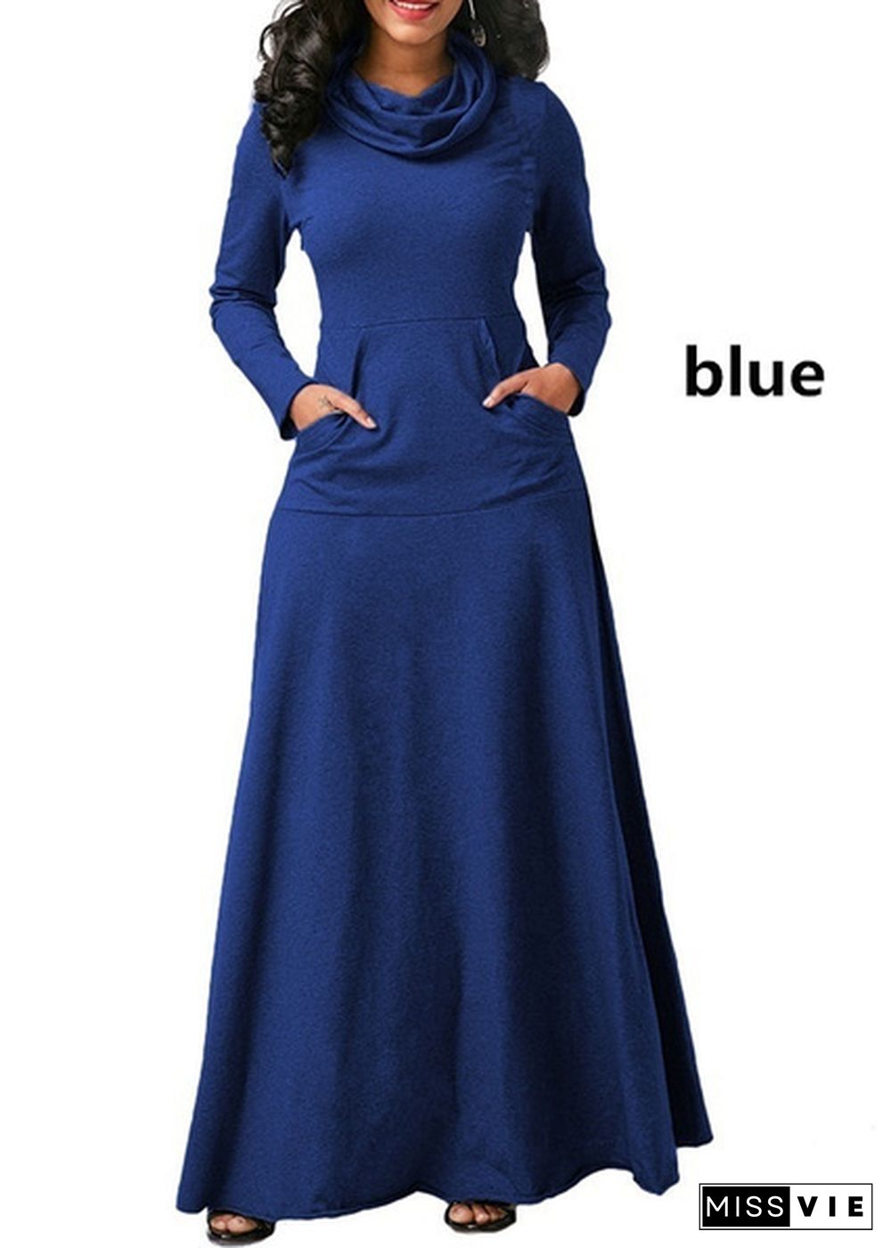 Women Fashion Dress Casual Long Sleeve Pullover Cotton Long Dress Plus Size S-5Xl