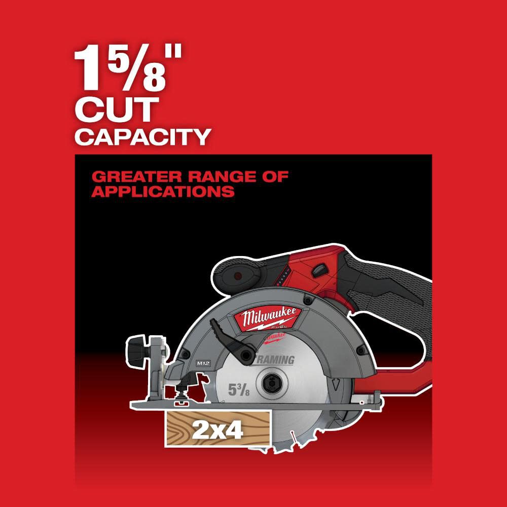 Milwaukee M12 FUEL 5- Circular Saw (Tool Only) 2530-20 from Milwaukee