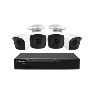 Defender Vision Ultra HD 4K (8MP) 4 Channel 1TB DVR Wired Security Camera System with Remote Viewing and 4 Cameras 4K1T4B4V2