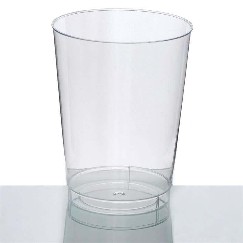 25 Pack Clear Crystal Collection Plastic Disposable Cups 10oz