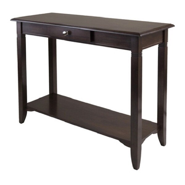 40” Cappuccino Brown Nolan Console Table with Drawer