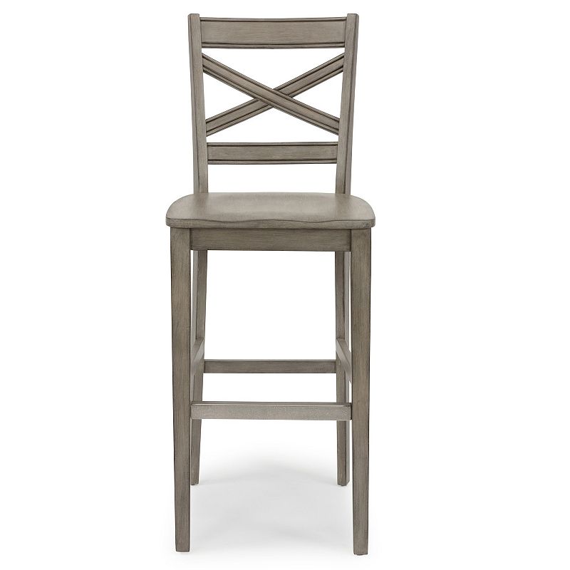 homestyles Mountain Lodge X-Back Frame Bar Stool