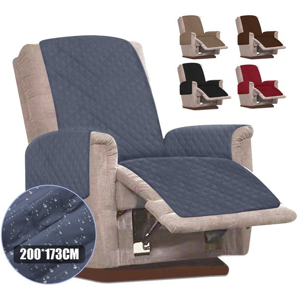 Durable Recliner Chair Slipcovers Couch Cover Chair Pet Kid Mat Furniture Protector Washable Removable Armrest Slipcover