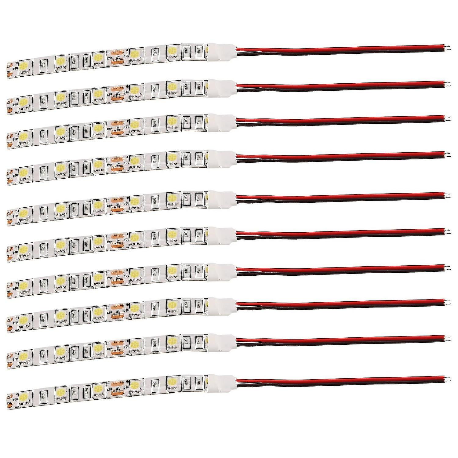 10pcs 10cm Waterproof White 5050 Led Strip Lights Dc 12v Caravan Boat Car