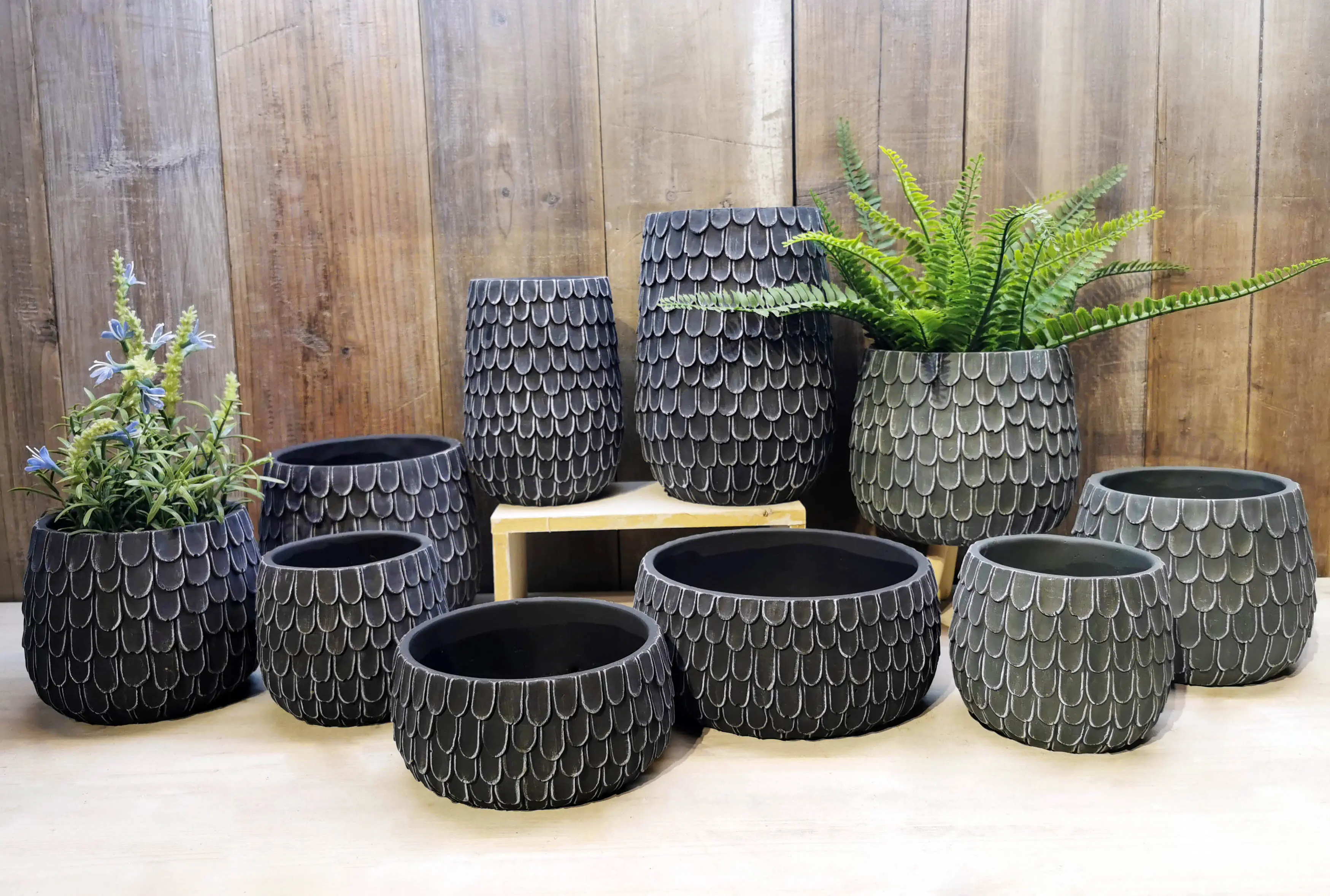 Custom Cheap Round Plant Pots Decorative Cement Flower Pot Mini Indoor Planter