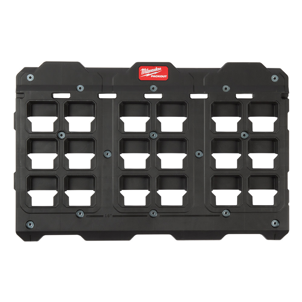 Milwaukee PACKOUT Large Wall Plate with Tool Station and M12 Battery Rack Bundle ;