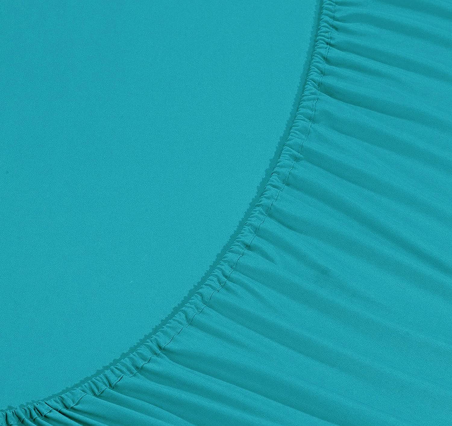 Elegant Comfort® 1500 Thread Count Egyptian Quality Microfiber Deep Pocket Bedroom Sheet Set， Queen Turquoise