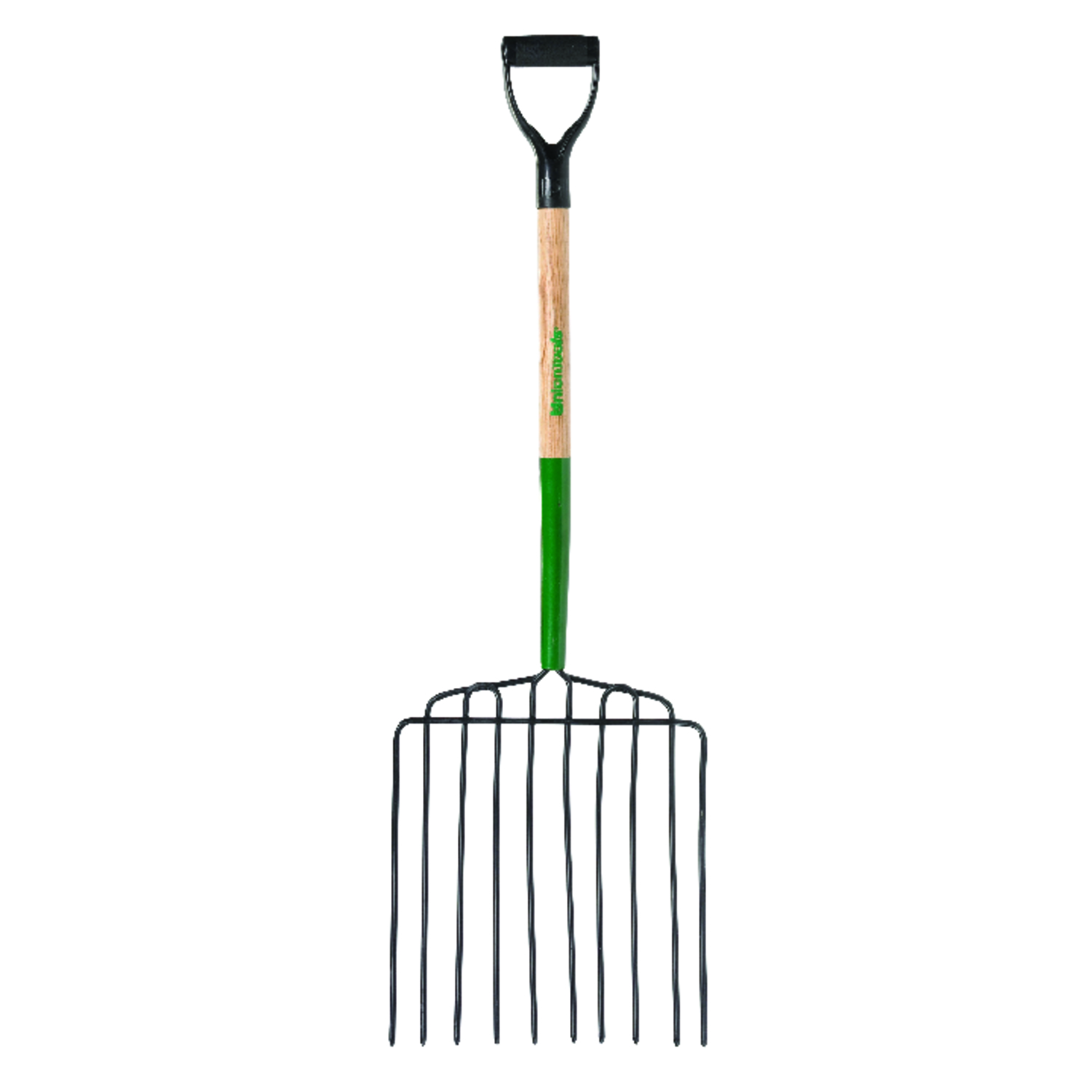 True Temper 46.25 in. 10 Tine Steel Rake Wood Handle