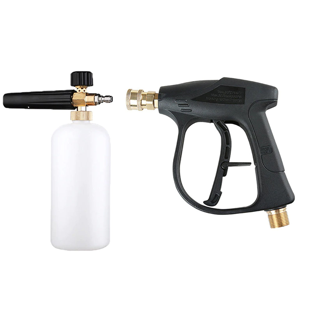 Carevas Pressure Washer Kit High Pressure Cleaning Portable Handheld Car Washer Foam Car Wash Spray Jet Bottle Household Washing Sprayer with 5 Spray Nozzles