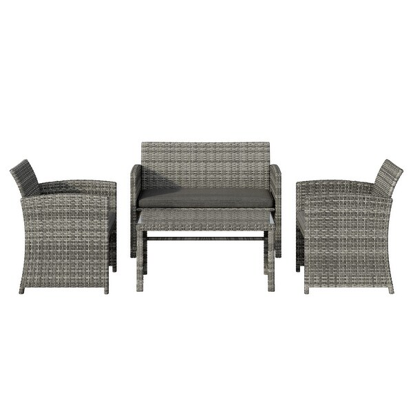 Corvus Alsace 4piece Outdoor Rattan Wicker Sofa Set