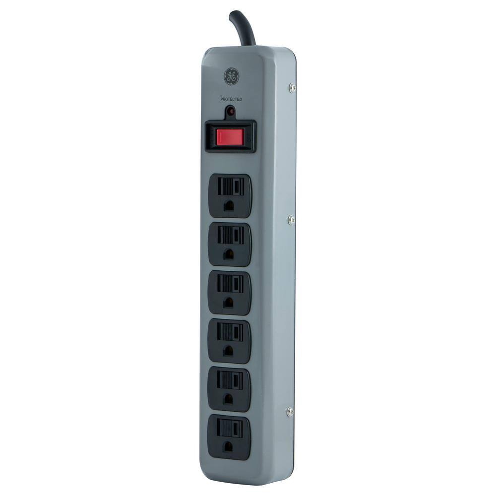 GE 6-Outlet Heavy-Duty Surge Protector 14021