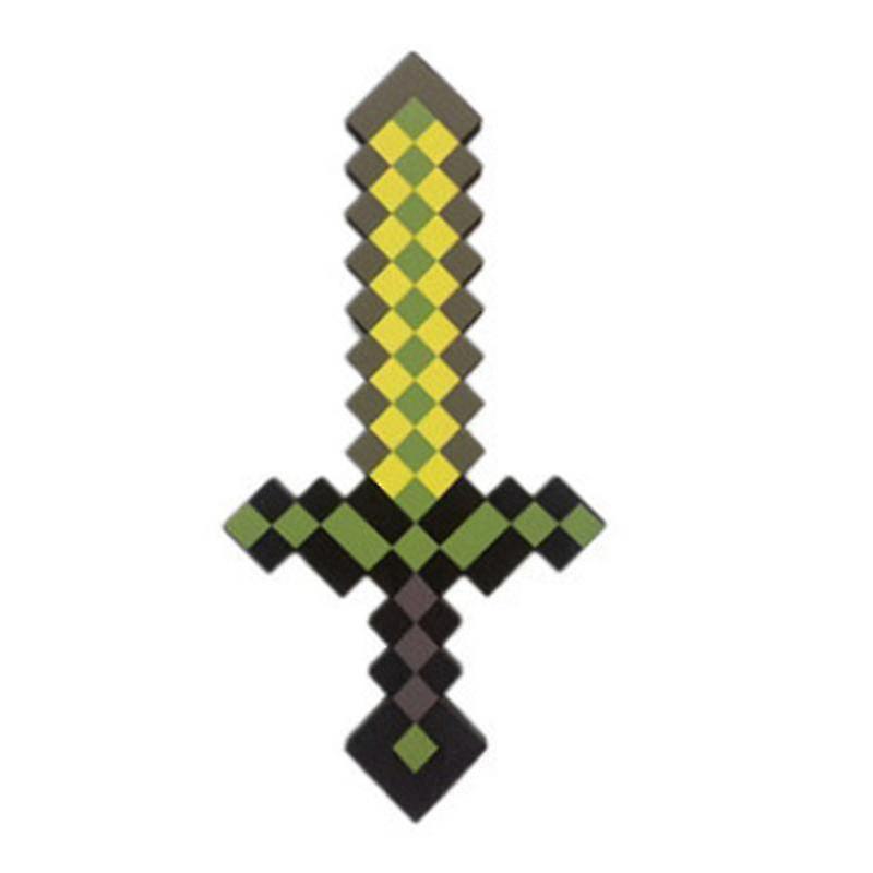 Minecraft Foam Sword Roleplay Battle Toy Life-sized Minecraft Pixel Swords For Active Play