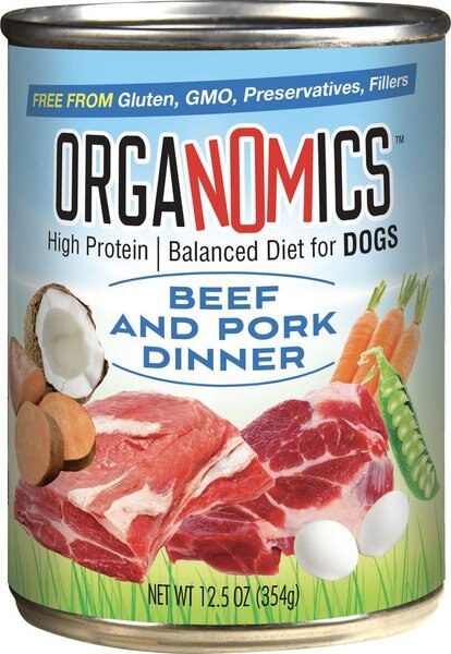 OrgaNOMics Beef and Pork Dinner Grain-Free Pate Wet Dog Food