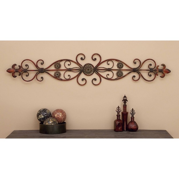 Rustic Metal Ornamental Wall Decor Brown Olivia amp May