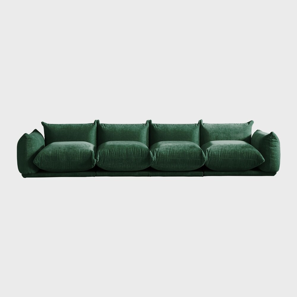 4 Seats Modular Sectional Sofa Chenille Fabric Sofa