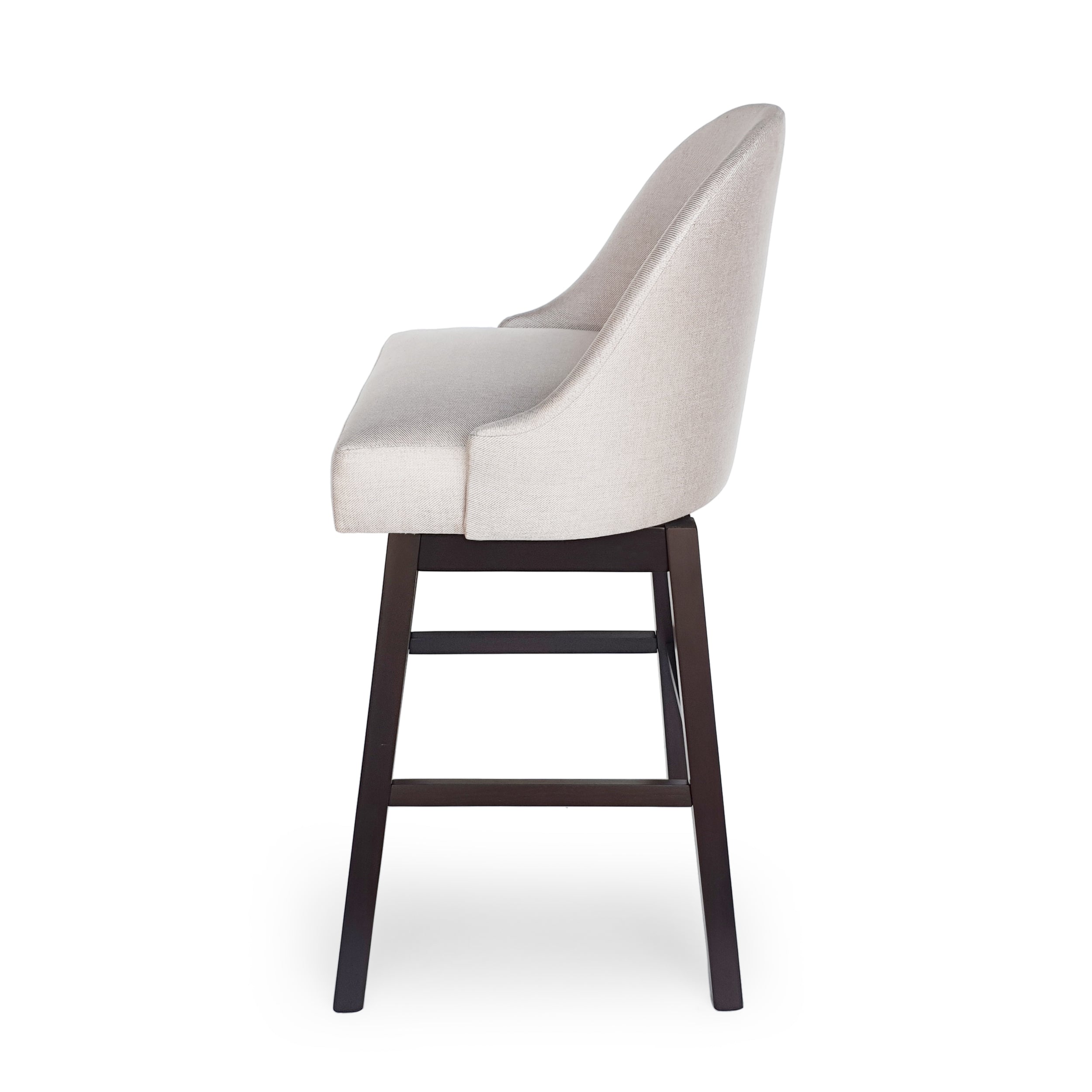 Andriel Modern Upholstered Swivel Bar Stool