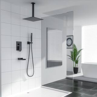 LORDEAR Single Handle 3-Spray High Pressure Tub and Shower Faucet with 360 Swivel in Oil Rubbed Bronze Valve Included H-SLF16015Z-ORB