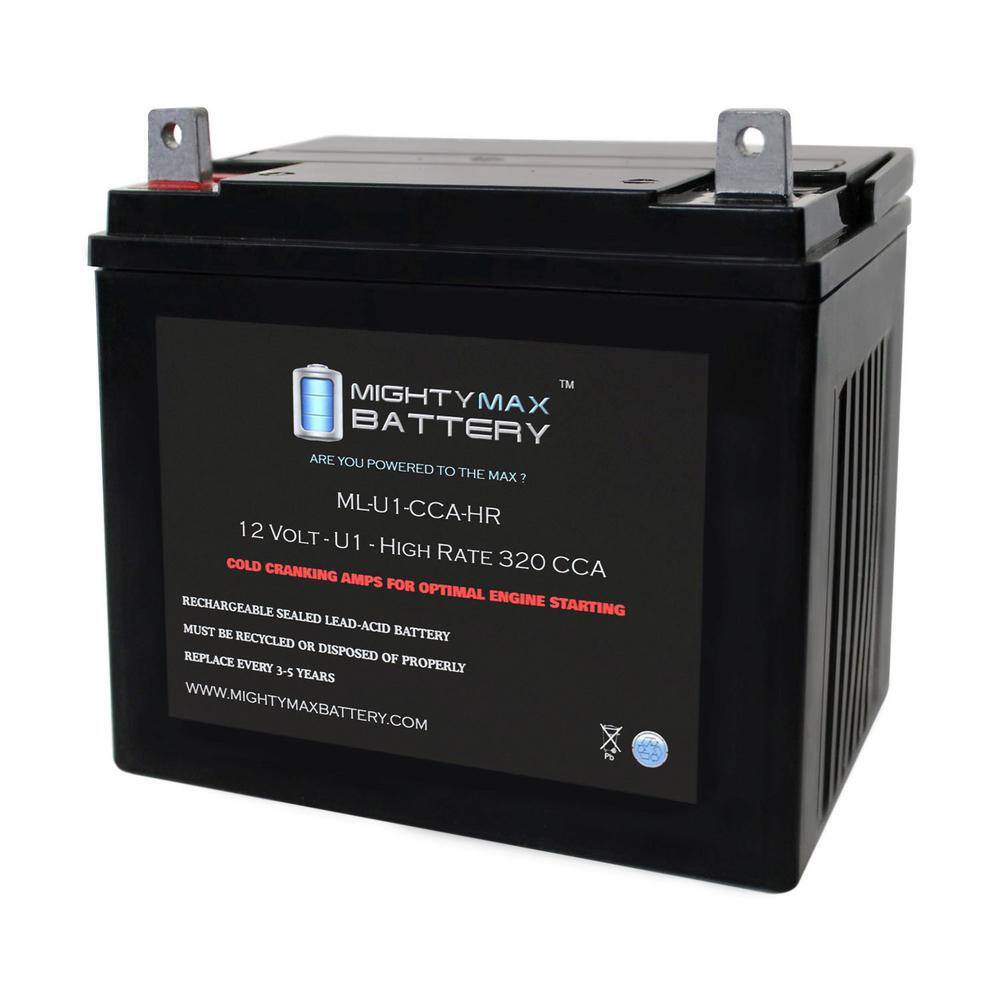 MIGHTY MAX BATTERY ML-U1-CCAHR 12V 320CCA Battery for Troy-Bilt 34343 350CCA Lawn Mower MAX3882224