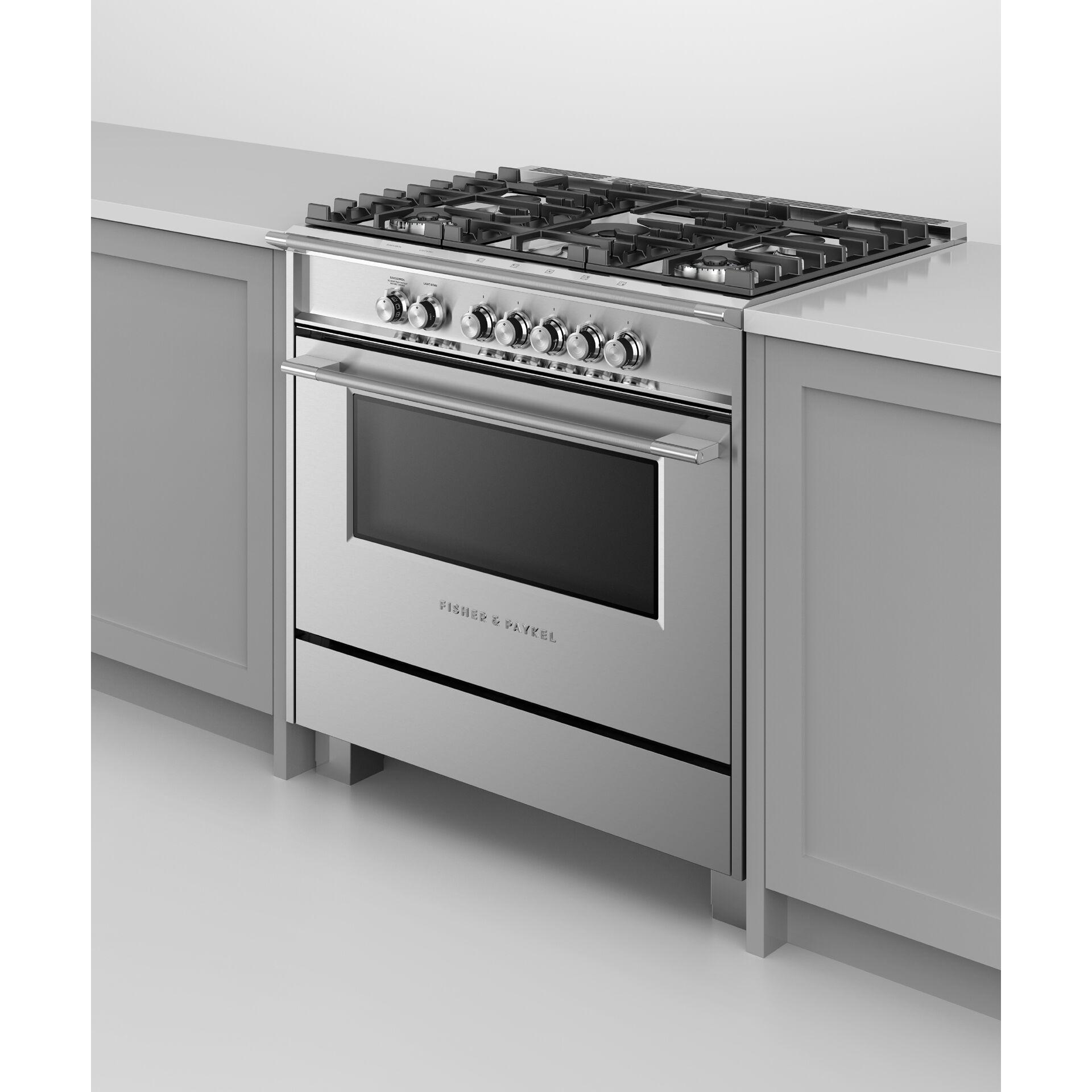 Fisher & Paykel 36-inch Freestanding Gas Range with AeroTech? Technology OR36SCG4X1