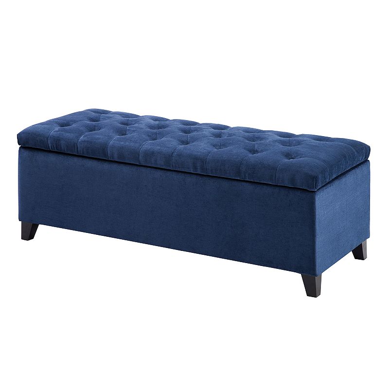 Madison Park Shandra Top Soft Close Tufted Storage Ottoman