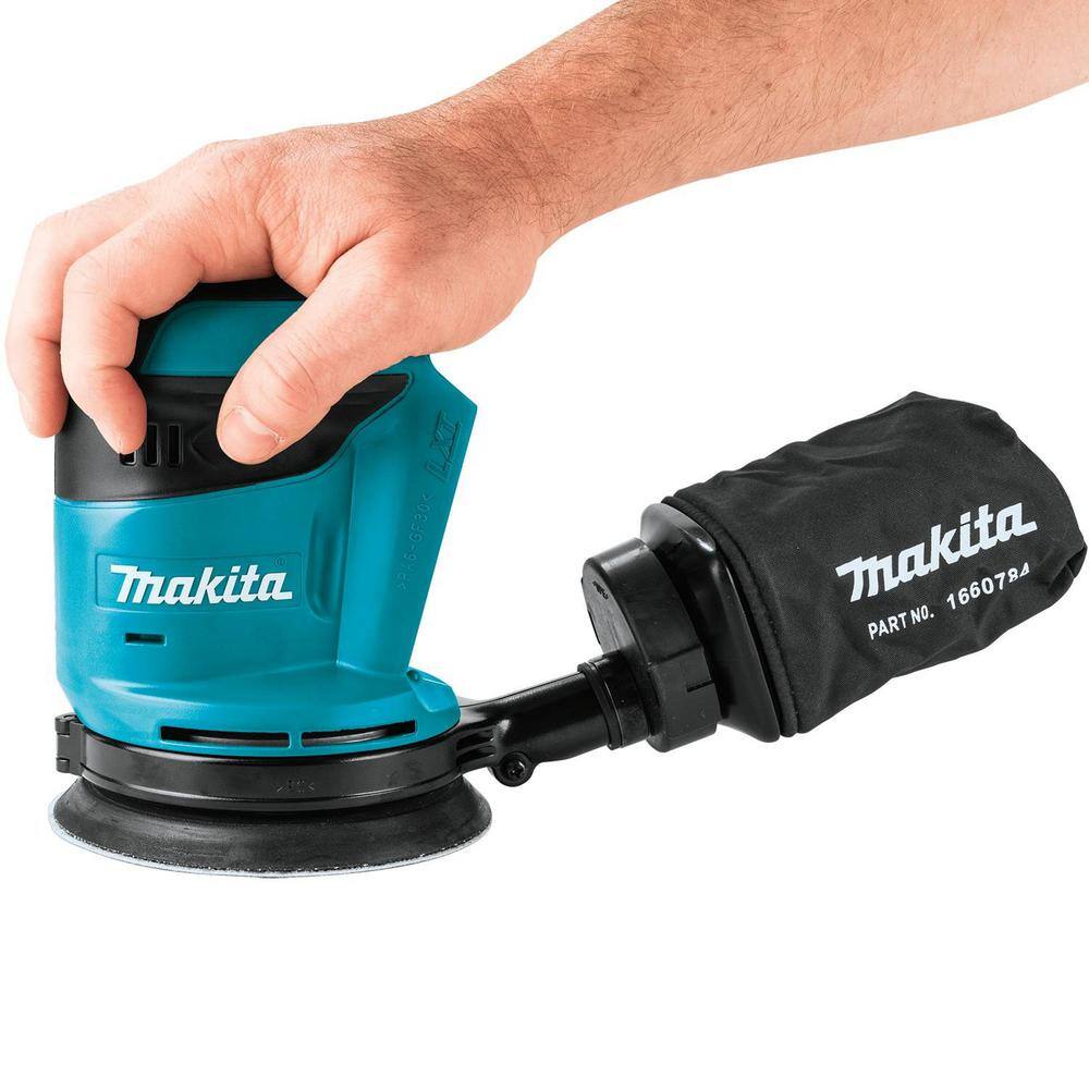 Makita 18V LXT Lithium-Ion Cordless 5 in. Variable Speed Random Orbit Sander (Tool-Only) XOB01Z