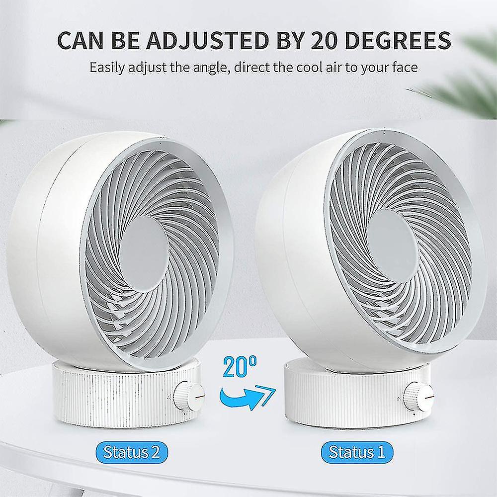 Battery Operated Fan，usb Fan Small Desk Quiet Rechargeable Portable