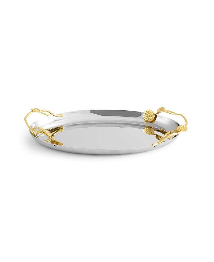 Michael Aram Botanical Leaf Gold Large Oval Tray