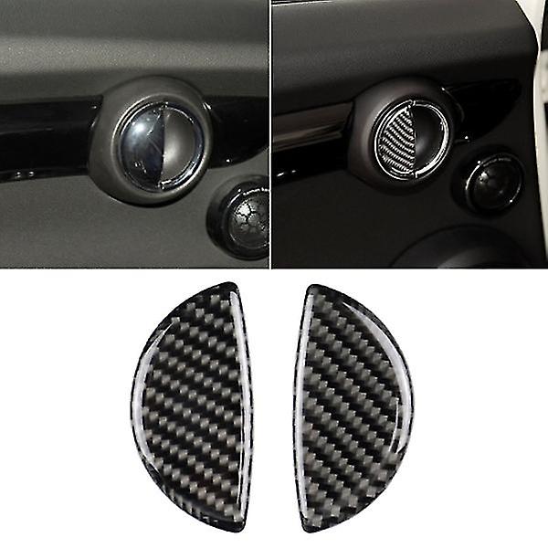 Carbon Fiber Car Interior Door Handle Stickers Decal Decor For Mini Cooper R55 R56 R60 Clubman Coun