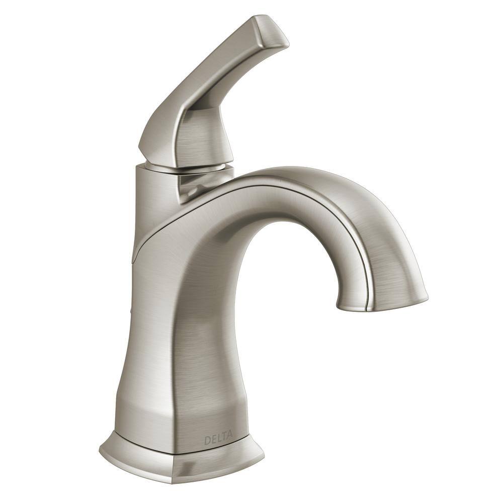 Delta Portwood Single Hole Single-Handle Bathroom Faucet in SpotShield Brushed Nickel 15770LF-SP