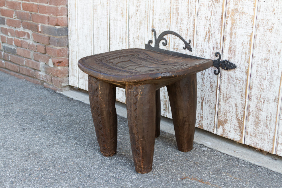 Primitive African Donkey Carved Senufo Table   Southwestern   Side Tables And End Tables   by De cor  Houzz