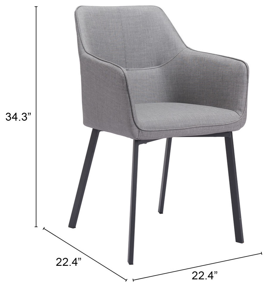 Adage Dining Chair  Set of 2  Beige   Transitional   Dining Chairs   by Zuo Modern Contemporary  Houzz