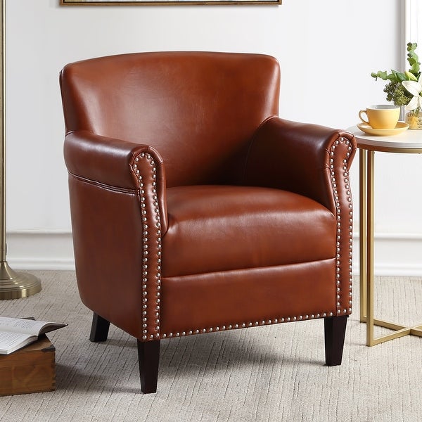 Hendrick Faux Leather Club Chair by Greyson Living