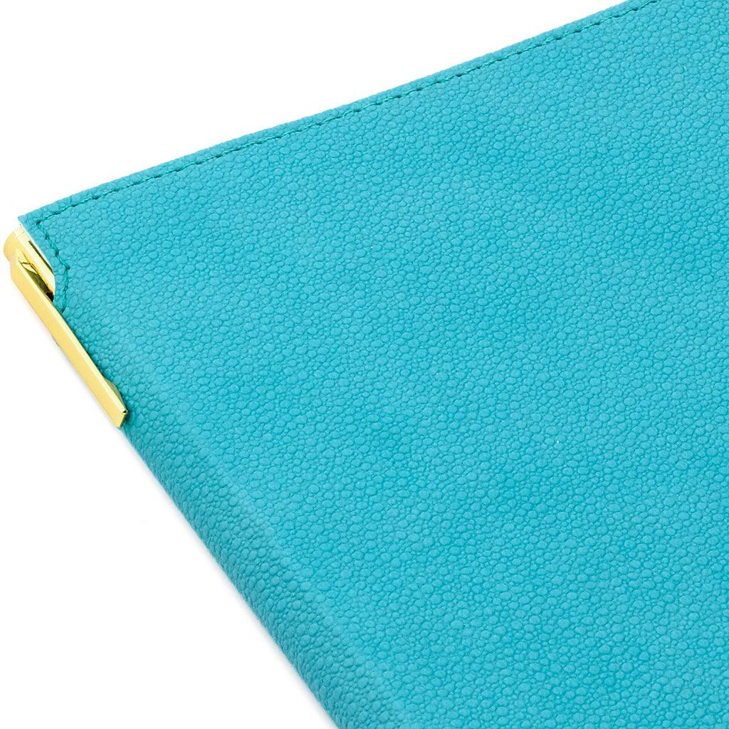 Hallmark  Turquoise Faux Leather Notebook With Pen