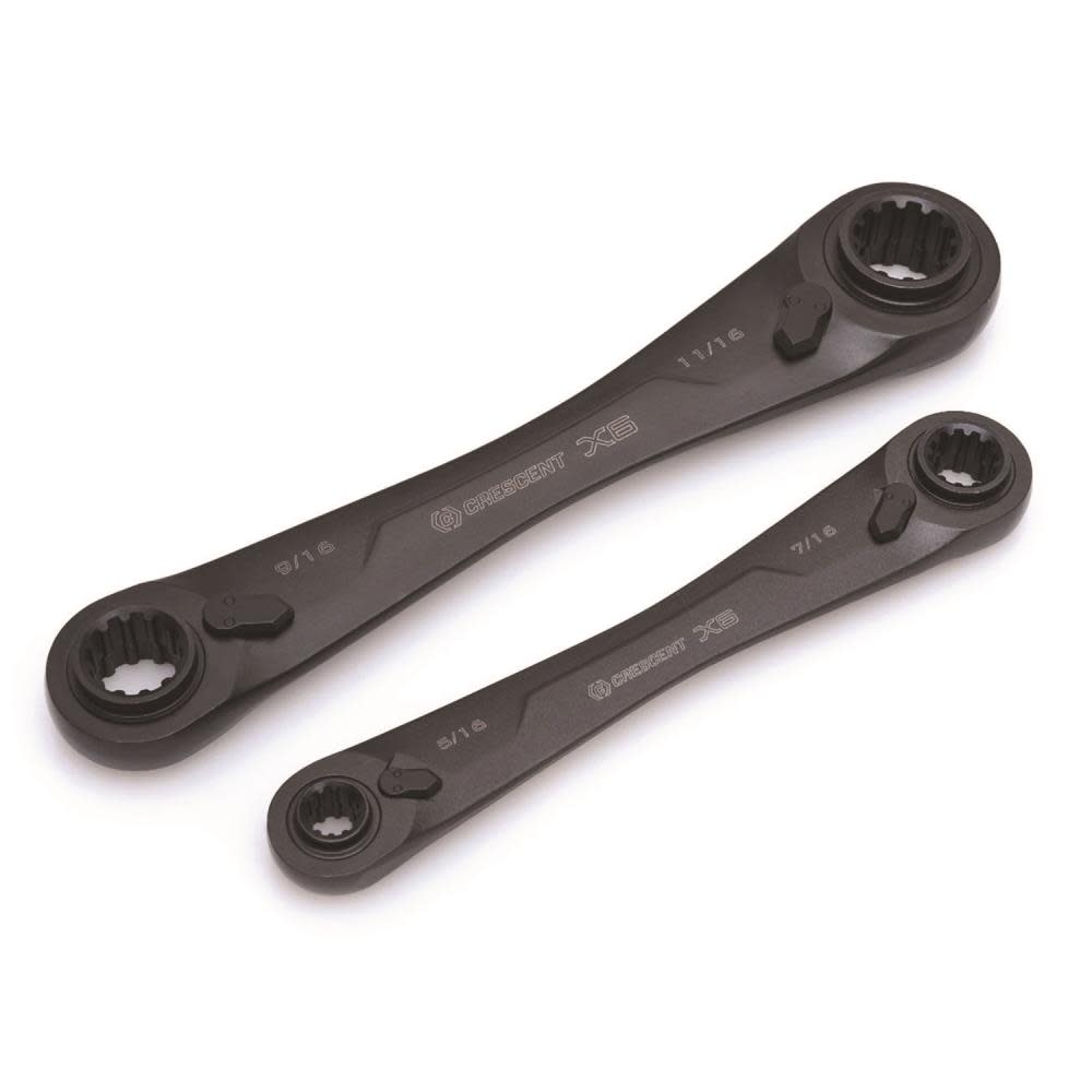 X6? Ratcheting SAE Wrench Set， 2 Pc.