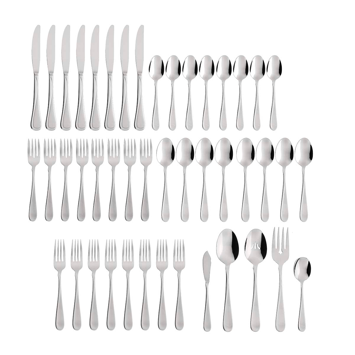 Flight 45 Piece Everyday Flatware Set