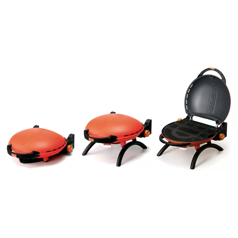 Napoleon TravelQ TQ2225PO Portable Gas Grill， 225 sq. in， Orange