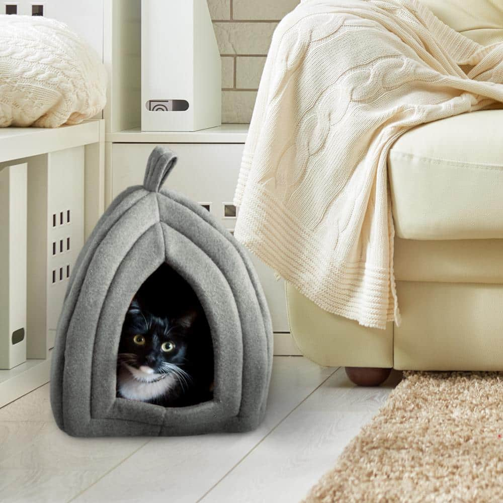 Petmaker Small Grey Igloo Cat Bed HW3210009