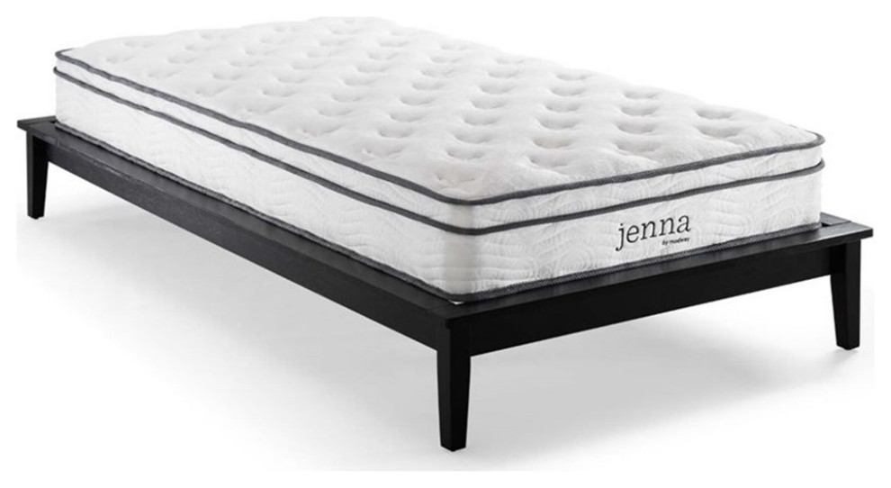 Modway Jenna 8 quotModern Innerspring and Foam Twin Mattress in White   Modern   Mattresses   by Homesquare  Houzz