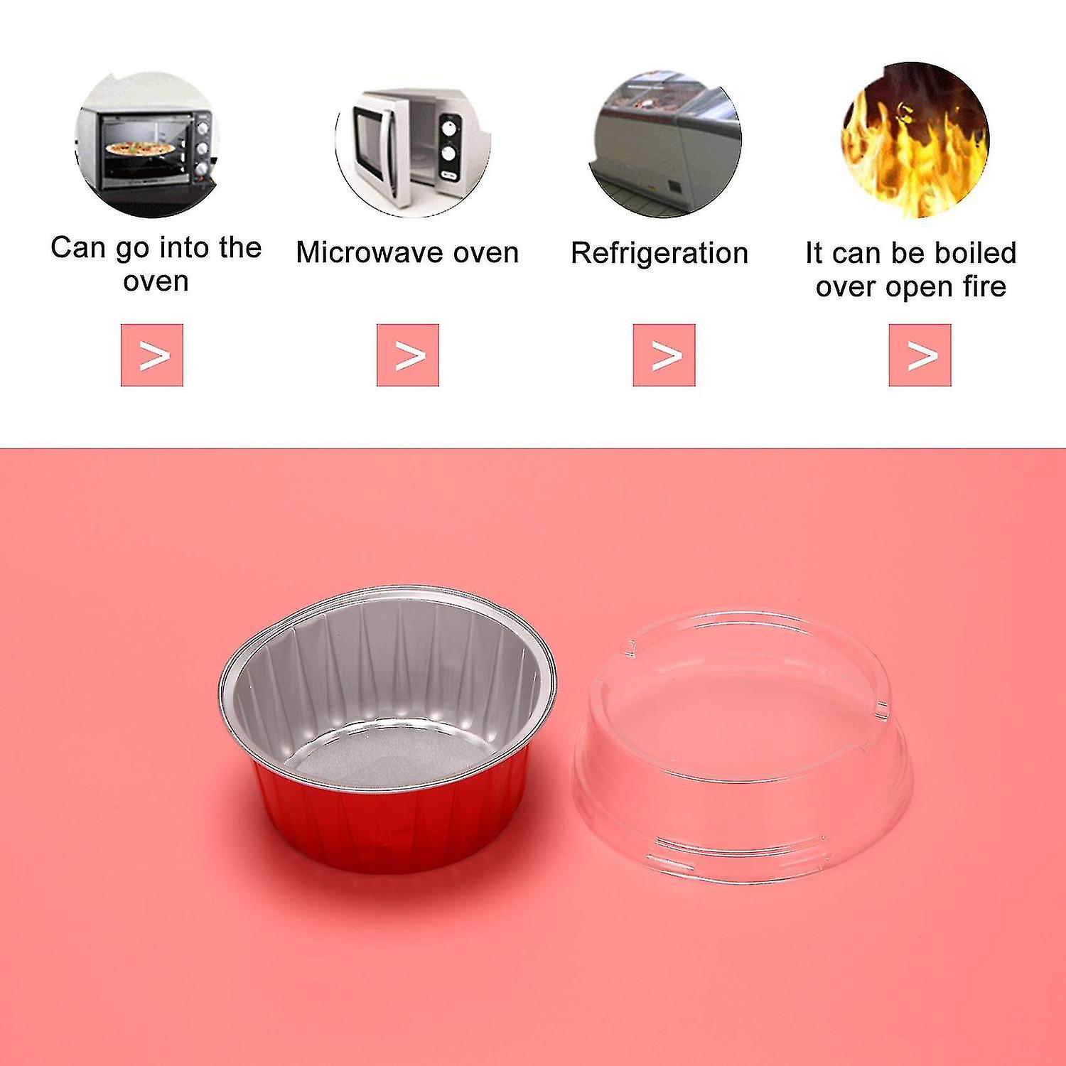 Foil Ramekins With Lids，aluminum Foil Cupcake Liners，muffin Liners Cups，cupcake Baking Cups Holders