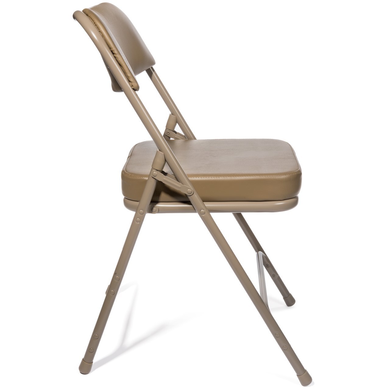 Chair - Rhino 2" Vinyl Padded Folding - Beige (2/Box)