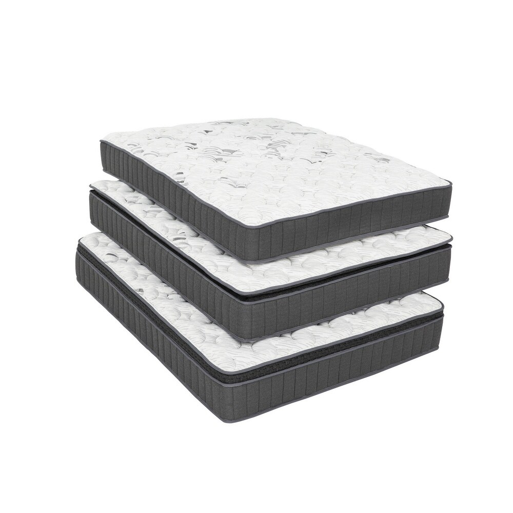 Pal 12 Inch Twin Hybrid Gel Mattress  Pocket Coil  Soft Knitted Cover