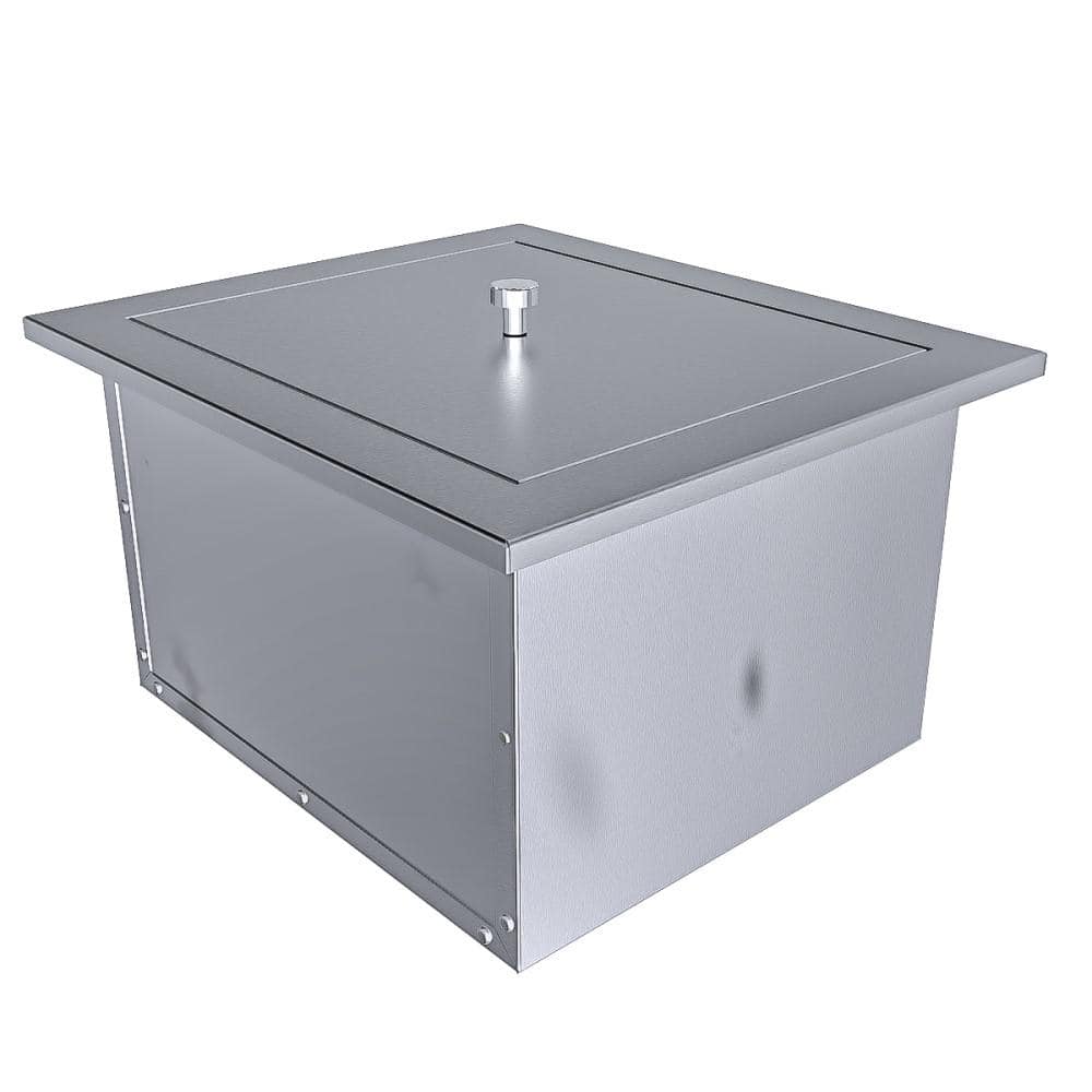 Sunstone Texan Series 15 in. Stainless Steel Ice Bin TEX-15IC