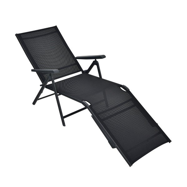 2 Outdoor Adjustable Lounge Chair Folding Recliner