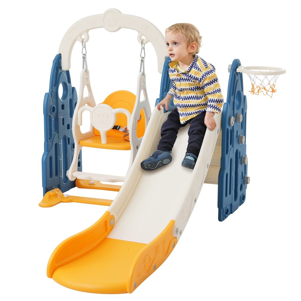 Toddler Slide and Swing Set 4 in 1