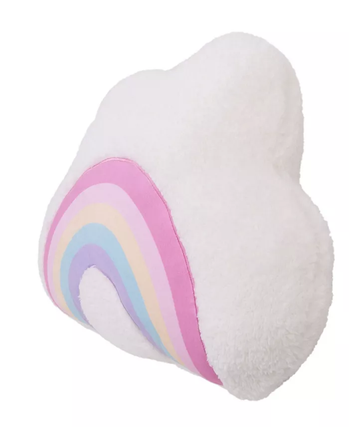 NoJo Rainbow Decorative Shaped Pillow， 14.75