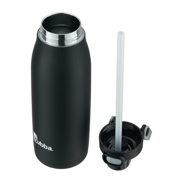 Bubba 32oz Radiant Push Button Water Bottle With Straw Rubberized Stainless Steel Licorice